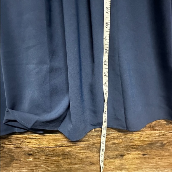 BloomChic Navy Blue A-line Midi Dress with Crew Neck Size 18-20 - Picture 3 of 11